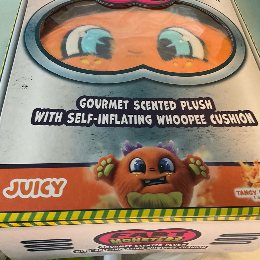 Scentco Fart Monsters Juicy Scented Plush Self-Inflating Whoopee Cushion new